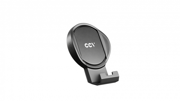 De CCV compact A920 pinautomaat in een hard case op een dockingstation.